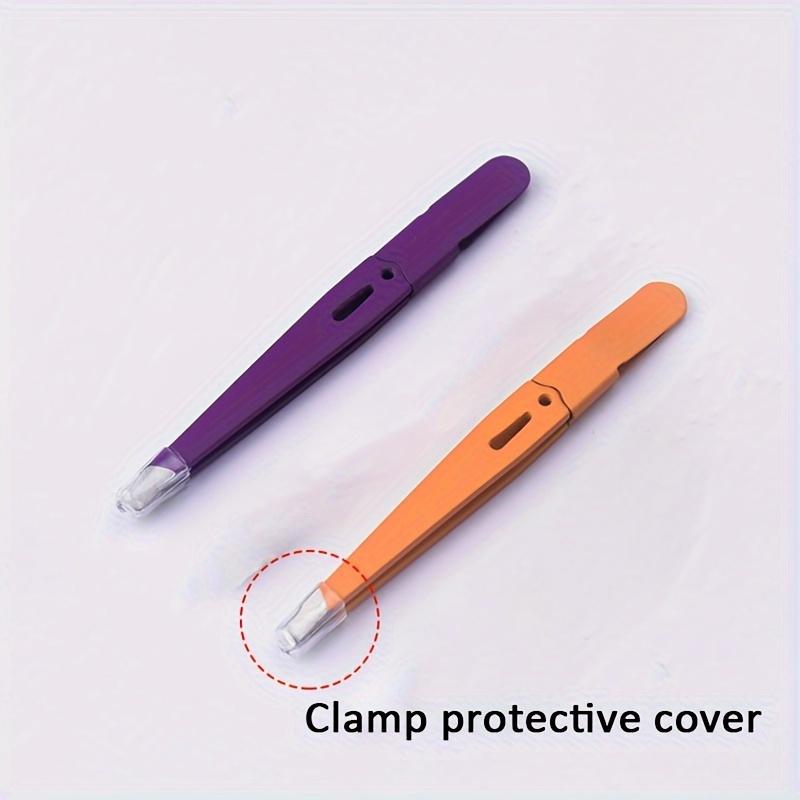 Eyebrow Tweezers Exclamation Mark Color Stainless Steel Eye Brow Clips Eyebrow Facial Nose Hair Removal Tool Clip