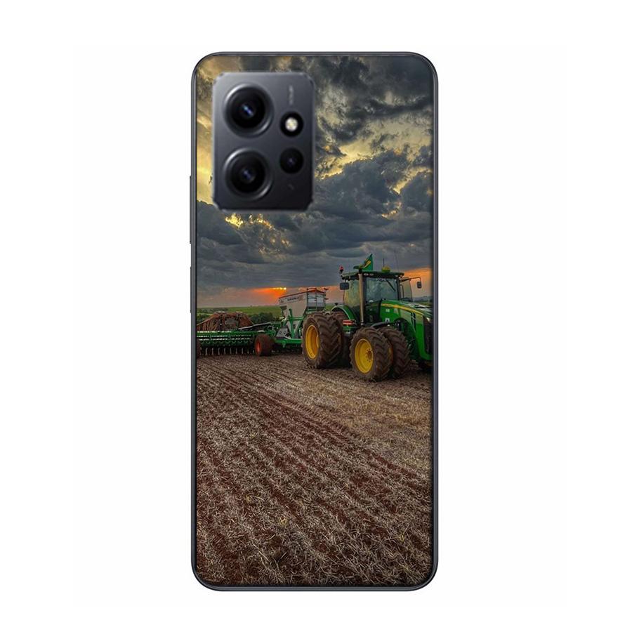 Landwirtschaftliche Maschinen Mähdrescher Handyhülle Für Redmi 12 13C 12C 15C 9 10 10C Note 13 Pro Plus 14 15 Pro 9T 9C 9A TPU Weiche Hülle Klar