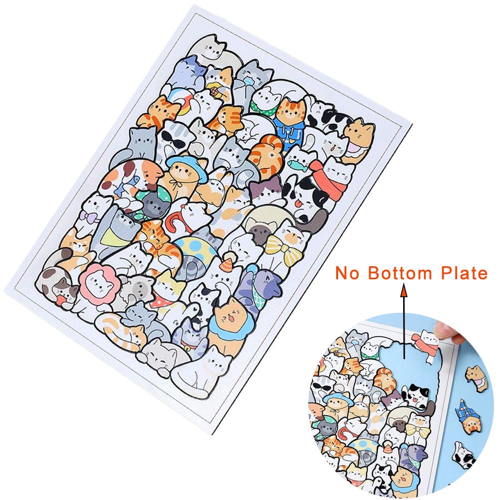 

Creative Animal Shape Puzzles Kids Table Games Cat Bear Dinosaur Stacked Puzzle Brain Games Montessori Thinking Education Toys