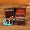 Mini Wooden Jewelry Box Vintage Trinket Box Duarable Storage Box  Art Collection