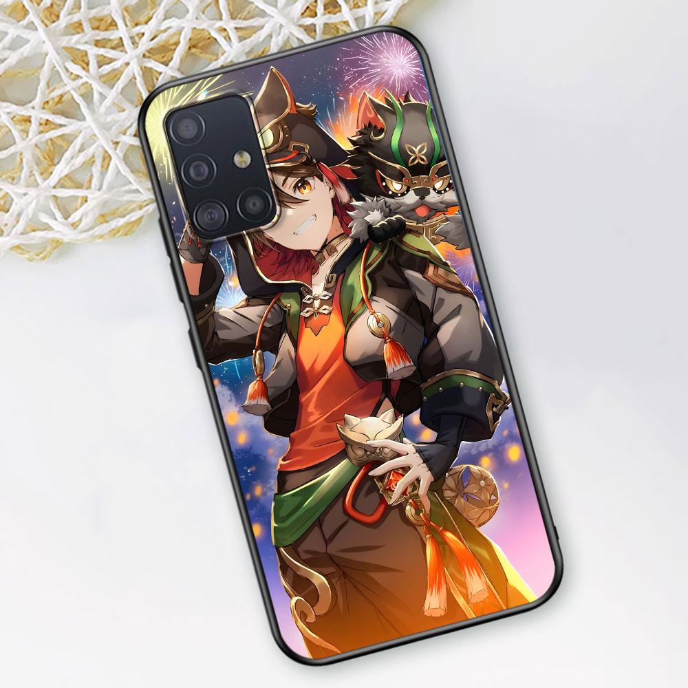 Gaming Genshin Impact Case for Samsung Galaxy A53 A14 A12 A54 A24 A22 A41 A52 A21s A22 A31 A33 A51 A11 A13 A32 TPU Phone Cover