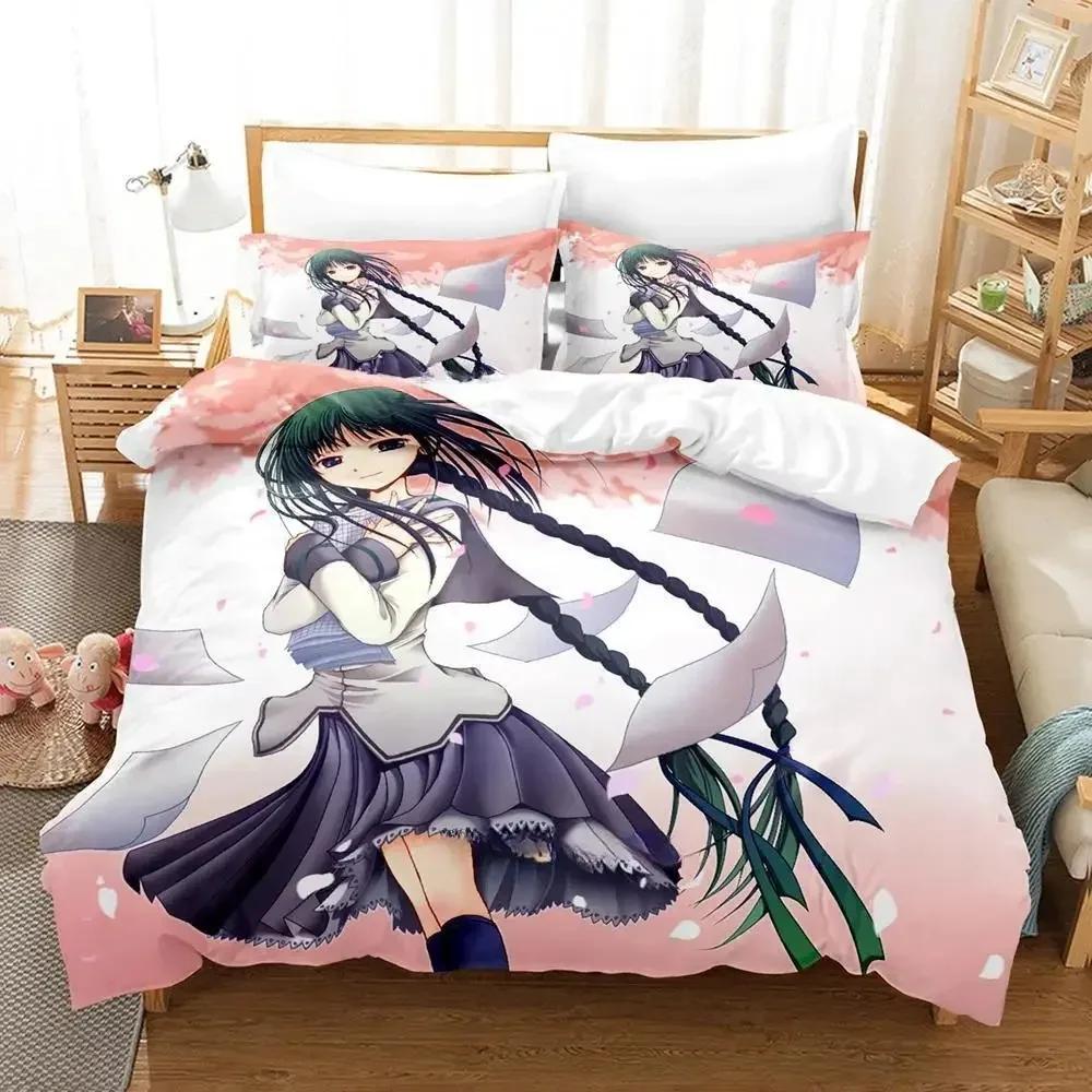 Neues Bungaku Shoujo Bettwäscheset Einzelbett Twin Full Queen King Size Bettset Erwachsene Kind Schlafzimmer Bettbezugsets Kawaii Bettlaken-Set