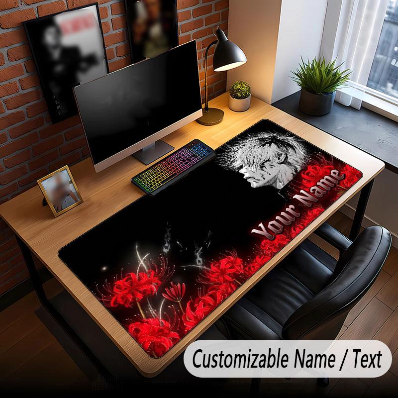 Benutzerdefiniertes Langes Mauspads, Tokyo Ghoul Gaming Schreibtischmatte Für Home Office Schreibtischdekoration