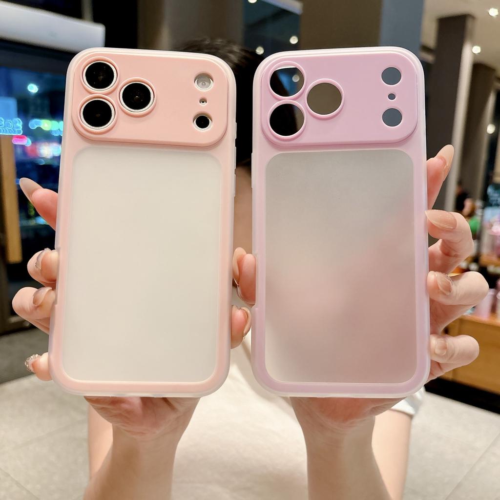 Applicable to iphone17promax mobile phone case ultra-thin 16 matte 15 transparent 13 heat dissipation 12 anti-drop 11 macaron
