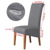 100%Waterproof Fabric Chair Cover Elastic XL Size Slipcover Solid Color Long Back Chair Covers Washable For Kitchen Home Hotel
