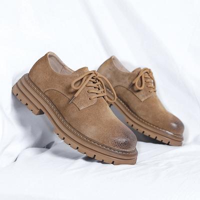 Herren Freizeitschuhe aus Leder Modisch Bequem Vielseitig Businessschuhe Abriebfeste Sohlen Schnürschuhe Herren Arbeitskleidungsschuhe