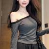 Damen T-Shirt mit V-Ausschnitt, ...