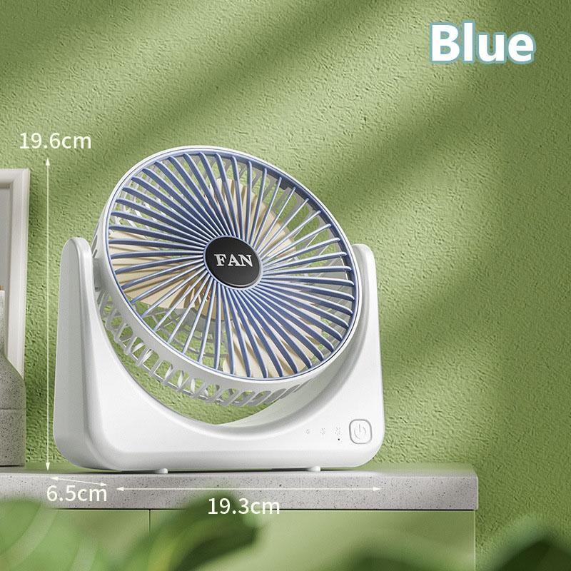 Home small fan USB charging model, student desktop fan, portable outdoor high air volume electric fan