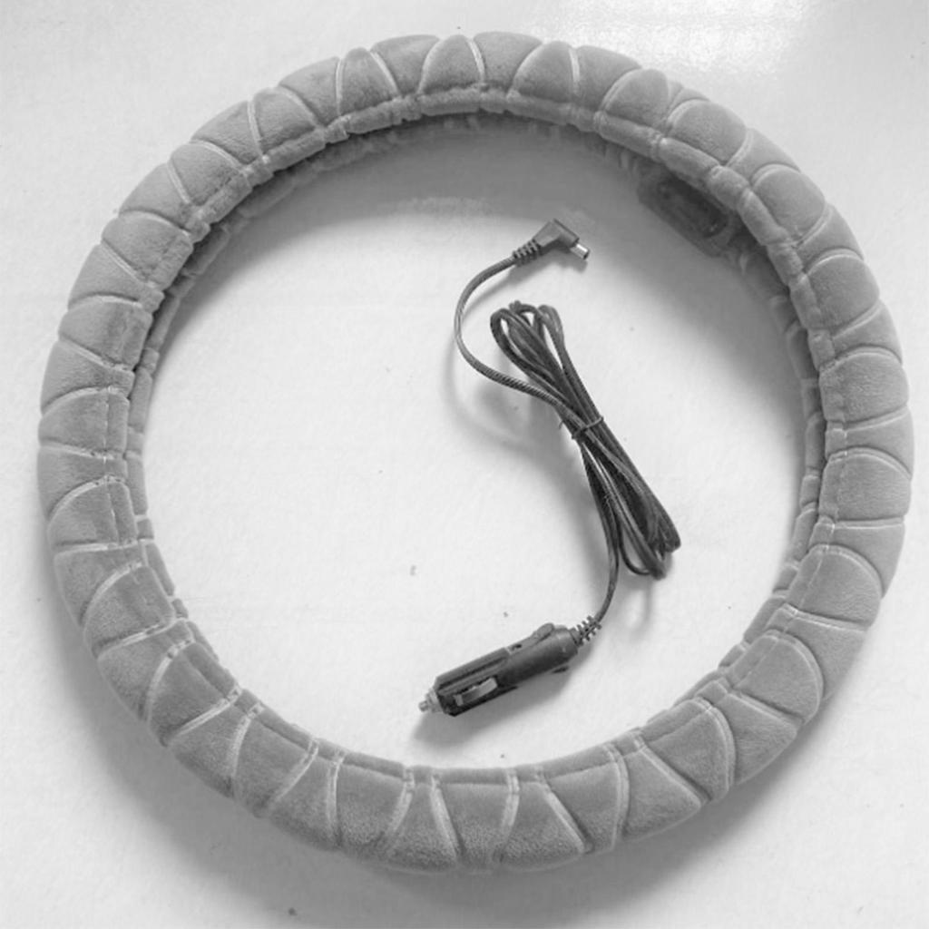 Steering Wheel Cover For Winter Anti-Slip Warm Vehicle Interior Accessory Warm Car Steering Wheel Wrap For SUV Sedan Automotive