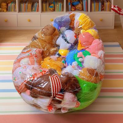Clear Stuffed Animal Bean Bag Chair Cover Large Lazy Sofas Seat Cover Plush Toys Storage Child Adult Tatami No Filler Included