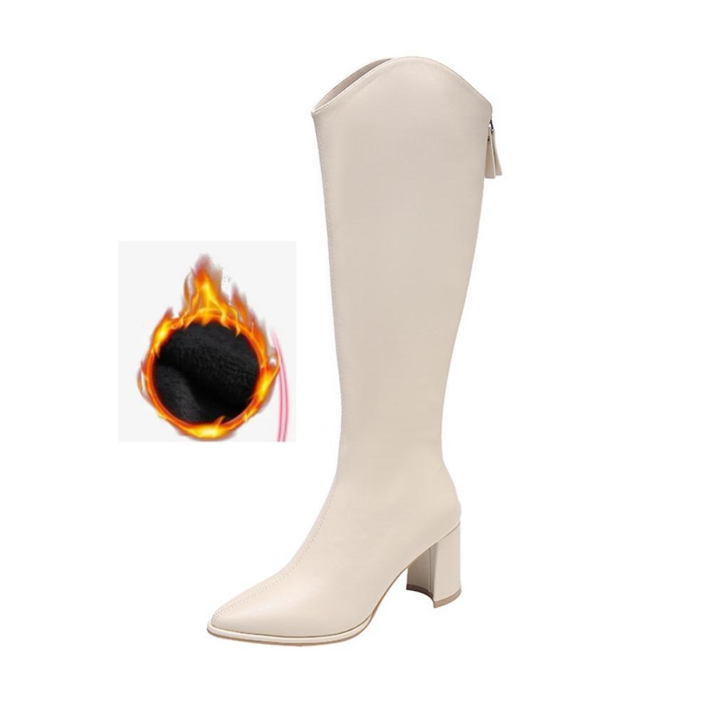 

Зимние бархатные сапоги на высоком каблуке для женщин 43