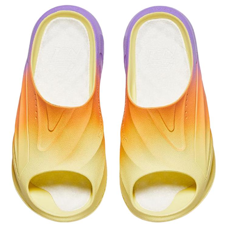 Anta Lightweight Comfortable Non-Slip Slide Sandals Men Footwear Yellow Orange Purple 912421802-5