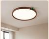 Wabi-Sabi Walnut Ceiling Light: Retro Japanese Style, Eye-Protecting for Bedroom or Children's Room