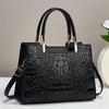 Stylish Crocodile Pattern Handbag 2023 New Large Capacity Women's Shoulder Bag