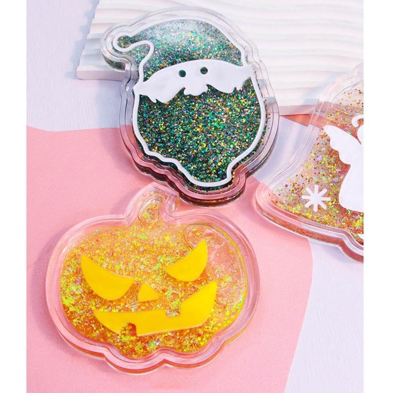 Silicone Halloween Skull Coaster Resin Casting Mold Quicksand Christmas Tree Snowflake Cup Mat Mold Home Decor Art Craft