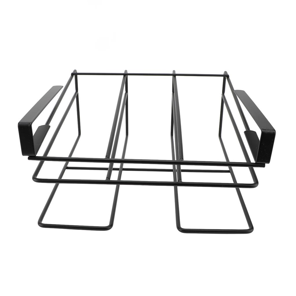 Under Cabinet Rack Multifunctional Carbon Steel Layered Under Cabinet Hanging Holder for Chopping
