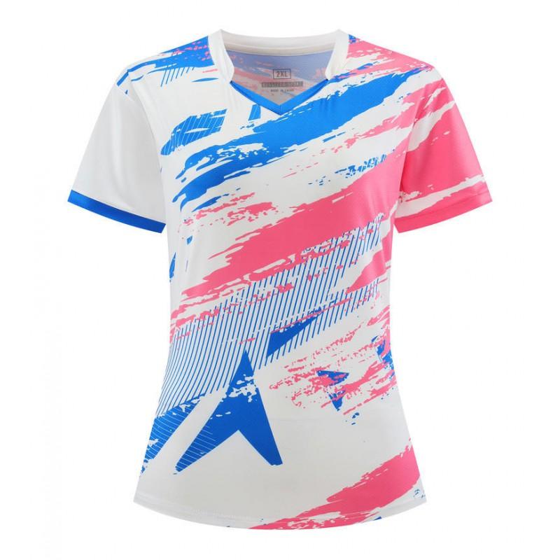 Unisex Breathable Badminton Set Men Women Tennis Volleyball Training Sportswear Short Sleeve Team Uniform