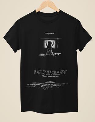 Poltergeist Movie Poster Inspired Unisex Black TShirt