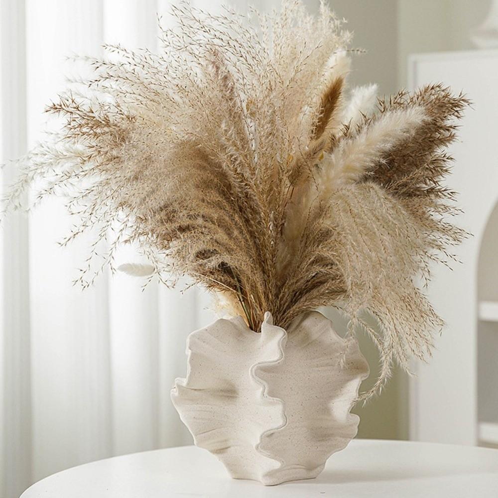 Wavy Nordic Vase Matte Texture Ceramic Vase Simple Minimalist Mirage Vase Flower Arrangement