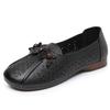 Shoes Single Shoes Summer Breathable Sandals Middle-aged and Elderly Women Hollow Leather Shoes Non-slip Soft Sole Comfortable Hole Shoes