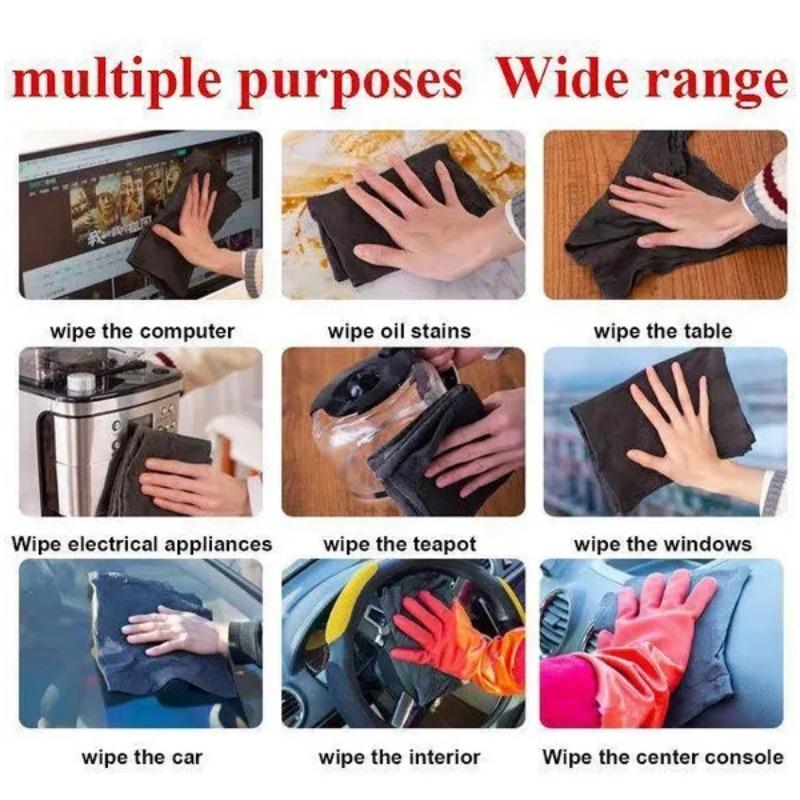 3/5/10 ΤΕΜ Μαγικό Πανί Καθαρισμού Γυαλιού Χωρίς Στίγματα Παχύ Μαγικό Πανί Καθαρισμού Επαναχρησιμοποιήσιμα Πανάκια Μικροϊνών για Παράθυρα Γυαλί Πετσέτα Κουζίνα αυτοκίνητο