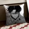 LLevi Anime AAckerman Cushion Cover Reversible Soft Durable Pillow Cover Home  Car MultiScene Use for Daily Comfort