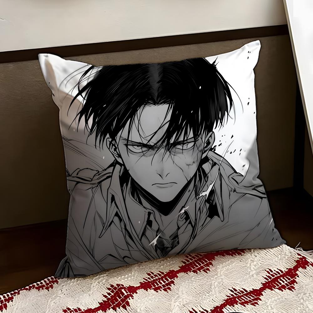 LLevi Anime AAckerman Cushion Cover Reversible Soft Durable Pillow Cover Home  Car MultiScene Use for Daily Comfort