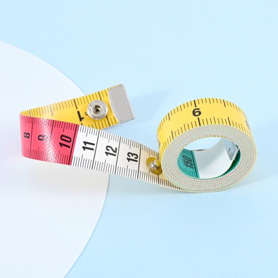 Double-sided Tape Measure with Snap Button Mini Soft Measuring Tape Portable Tailor Sewing Cloth Weight Loss Body Measuring Tape Flexible Ruler Tape