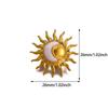 1 Pezzo Spilla Decorativa Fiore di Sole a Spirale Geometrica Colore Oro Elegante Spilla da Donna Acciaio Inossidabile Impermeabile Gioielli per Festa Matrimonio