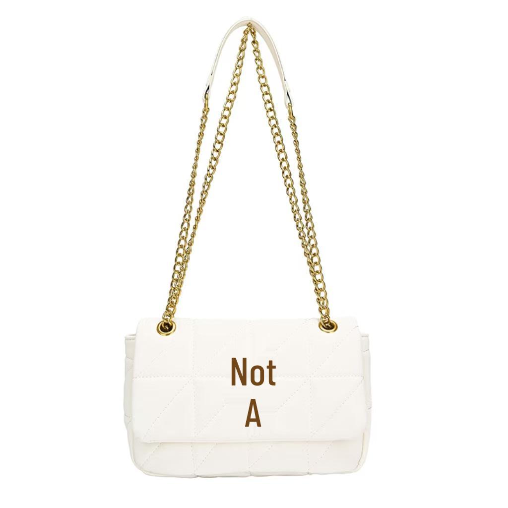 2025 Autumn/Winter Women's Colorblock Chain Bag - Versatile & Stylish Shoulder/Crossbody Handbag