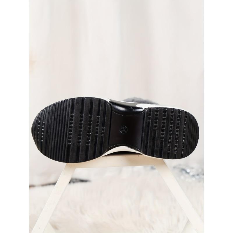 Snow Boots Women 2025 Winter New Flip Flop Short Tube Padded Warm Boots