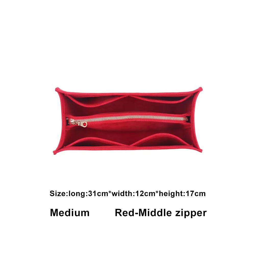 Large Capacity Tote Bag Organizer Makeup Storage Felt Insert Bag Organizer Custom Size Insert Bags for Toiletries Accessories