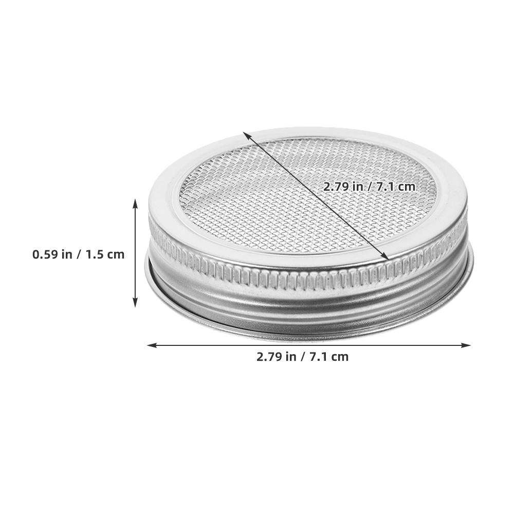 8 Stück Edelstahl Sprossendeckel 70 mm für Weithalsglas Brokkoli Bohnen Keimung Indoor Anzuchtset Glas Sprossdeckel