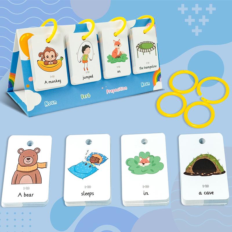 Sentence-Making Exercises Flip Chart Sentence Educational Learning Tool Vocabulary Building Special Education Speech Therapy