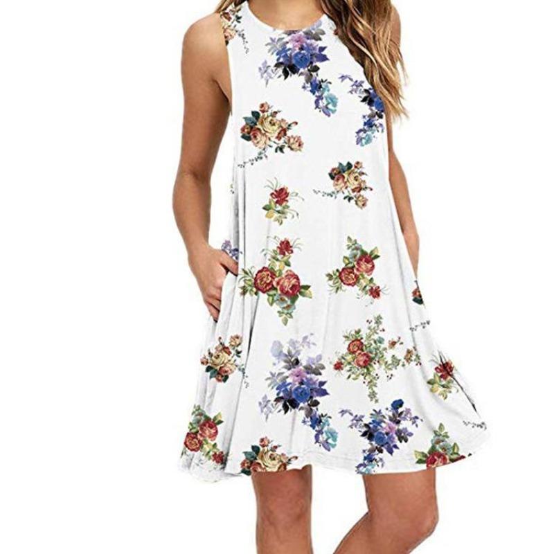 Dress Floral Dress Women'S 2D Digital Printing Factory
