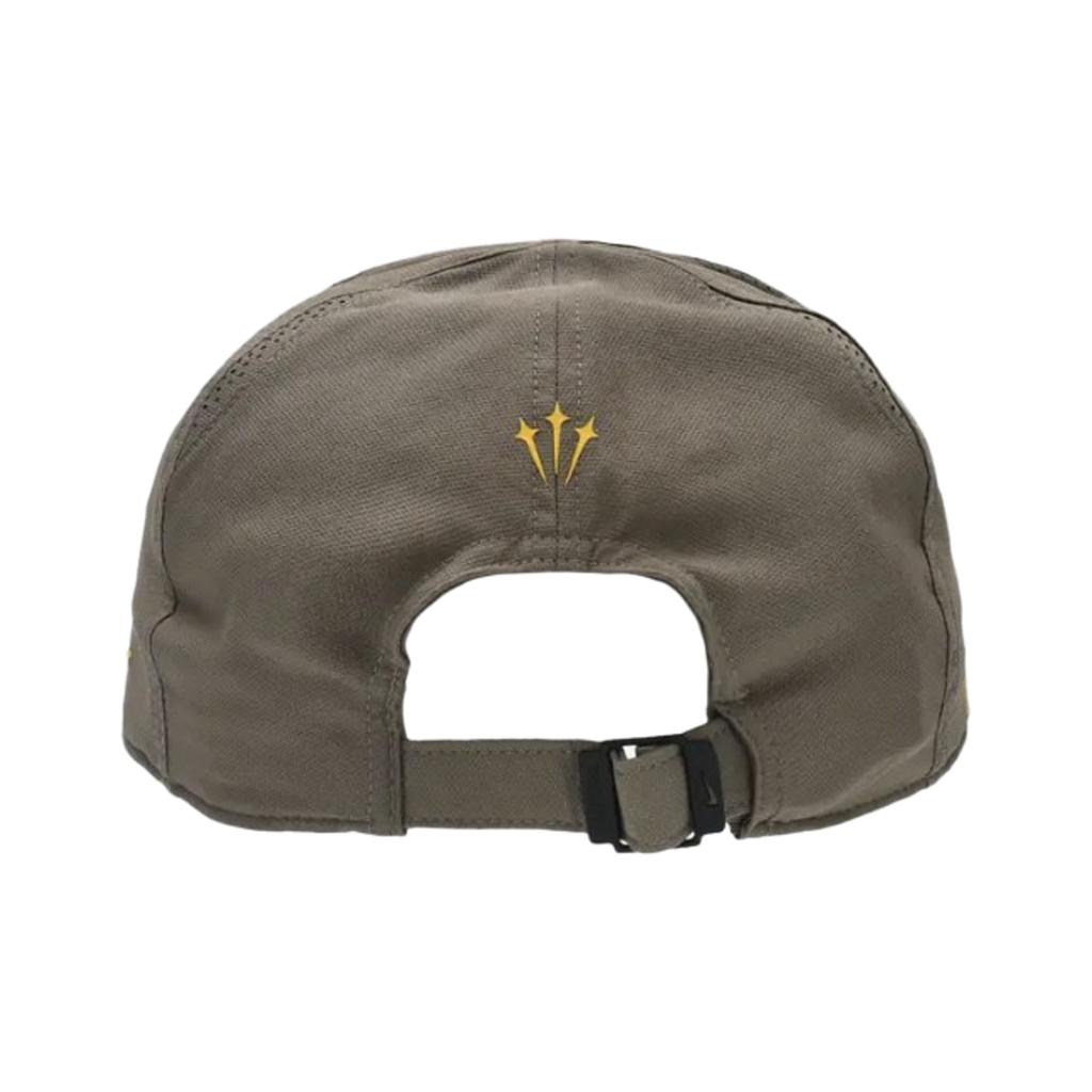 Nike Breathable Hole Design Polyester Duckbill Cap Men caps Olive-Gray Ochre FV5541-041