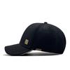 Men's Thick Woolen Winter Baseball Cap with Visor, Plus Velvet Lining, Closed Back, Large Size.