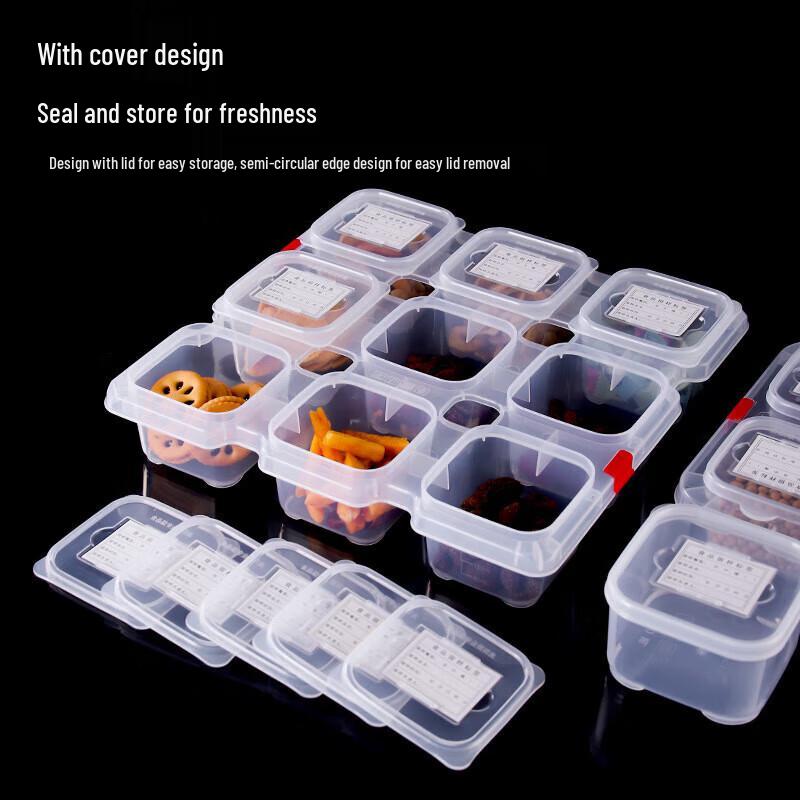 Plastic Compartmented Food Sample Storage Box