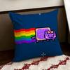 Nyan Cat Cushion Cover Reversible Soft Durable Pillow Cover Home  Car MultiScene Use for Daily Comfort