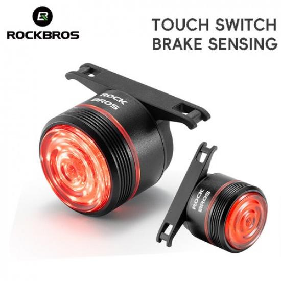 ROCKBROS Bike Smart Tail lights Brake Sensing Rear Light Touch Switch Waterproof
