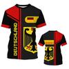Germany Emblem Flag Camouflage T Shirt Men Y2k Tops Tee Shirts Deutschland Football Jersey Tops 3D Printed T-shirt Short Sleeve
