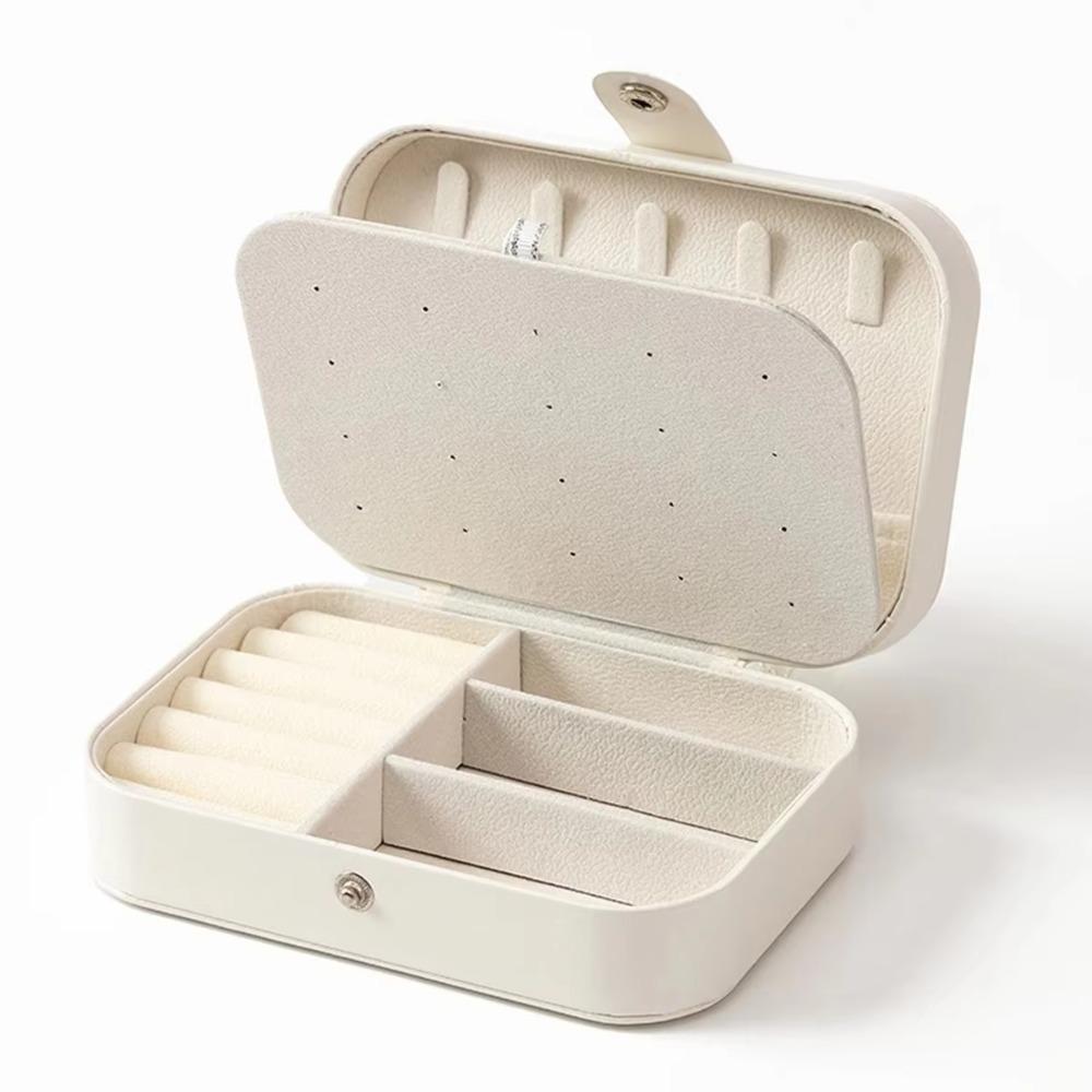 PU Leather Jewelry Box Earrings Jewelry Organizer Case Portable Jewelry Storage Box Display Stand