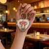 Vintage Butterfly Heart Mirror Keychain For Girls Women Fashion Accessory Stylish Accessories Perfect For Keys Bags