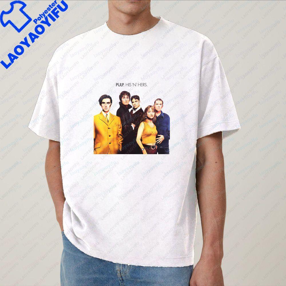 Pulp Band Fashionable Summer Casual Trendy AllPurpose Roundneck ShortSleeved Tshirt for Both Unisex and WoUnisex