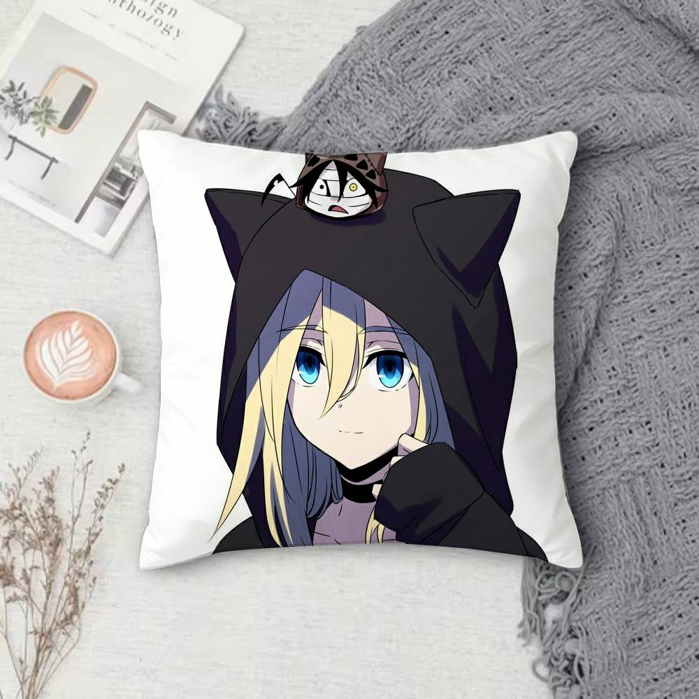 

AAngels of Death Doublesided Printed Square Decorative Cushion Cover for Sofa Living Room Home Decor 30x30 cm