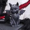 Objet décoratif - grindstore - malpuss winged occult cat - blanc - plastique - intérieur