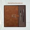 Custom Logo A5 Faux Leather Notebook Gift Set: Business Diary & Meeting Planner