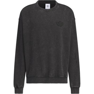 Originals Three Stripes Kollektion FW24 Rundhals-Sweatshirt Herren Sweatshirt Schwarz JM7287