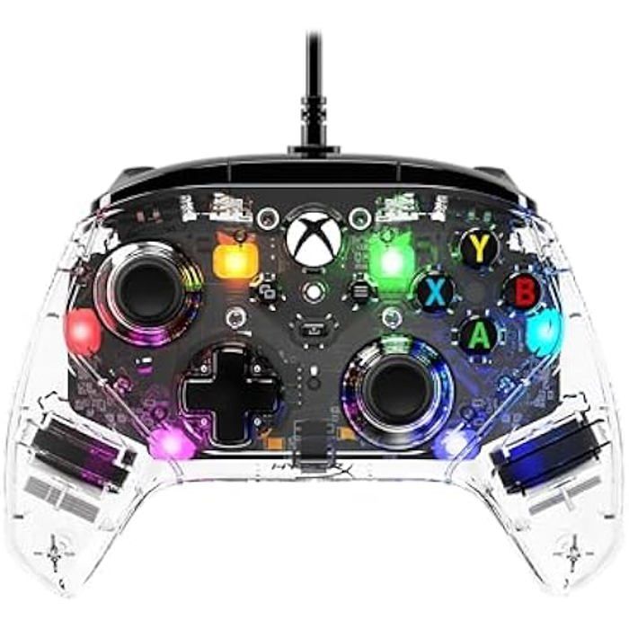 Manette de jeu - HyperX - Clutch Gladiate RGB - Filaire - Compatible Xbox - 7 couleurs RGB