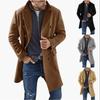 Autumn and Winter Woolen Men's Warm and Thickened Coat